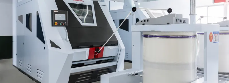  Saurer pre-spinning with Autocard SC8